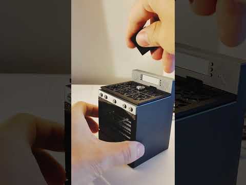 1:12 Kitchen Stove & Oven STL  with Light/No-Light for Dollhouse Diorama