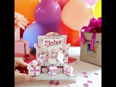 Sister Birthday Miniature Stand: DIY Printable Gift (PDF Pattern)