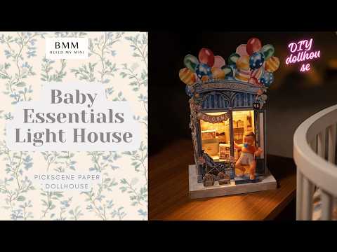 DIY Baby Essentials Light House Papercraft – Decorative Diorama (Digital Download)