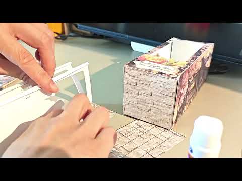 Halloween Trick or Treat BookNook Kit: Paper Diorama Template (PDF & PNG for Cricut)