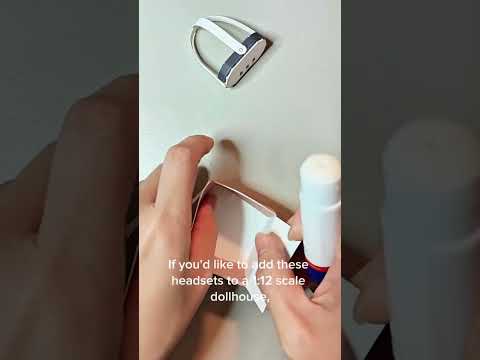 Printable DIY VR Set Christmas gift 30cm dolls 1:6 miniature play, 3D model papercraft