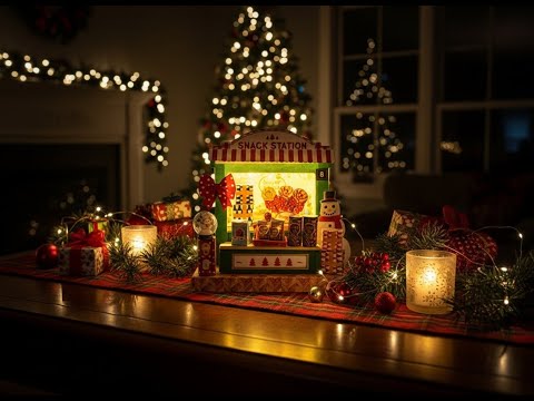 Christmas Snack Shop Diorama – DIY Paper Craft Kit (Digital Download)