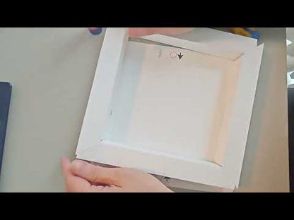 7X5 inches Marble paper photo frame template,  shadow box frame  , empty blank paper frame, 3 card stock papers to print