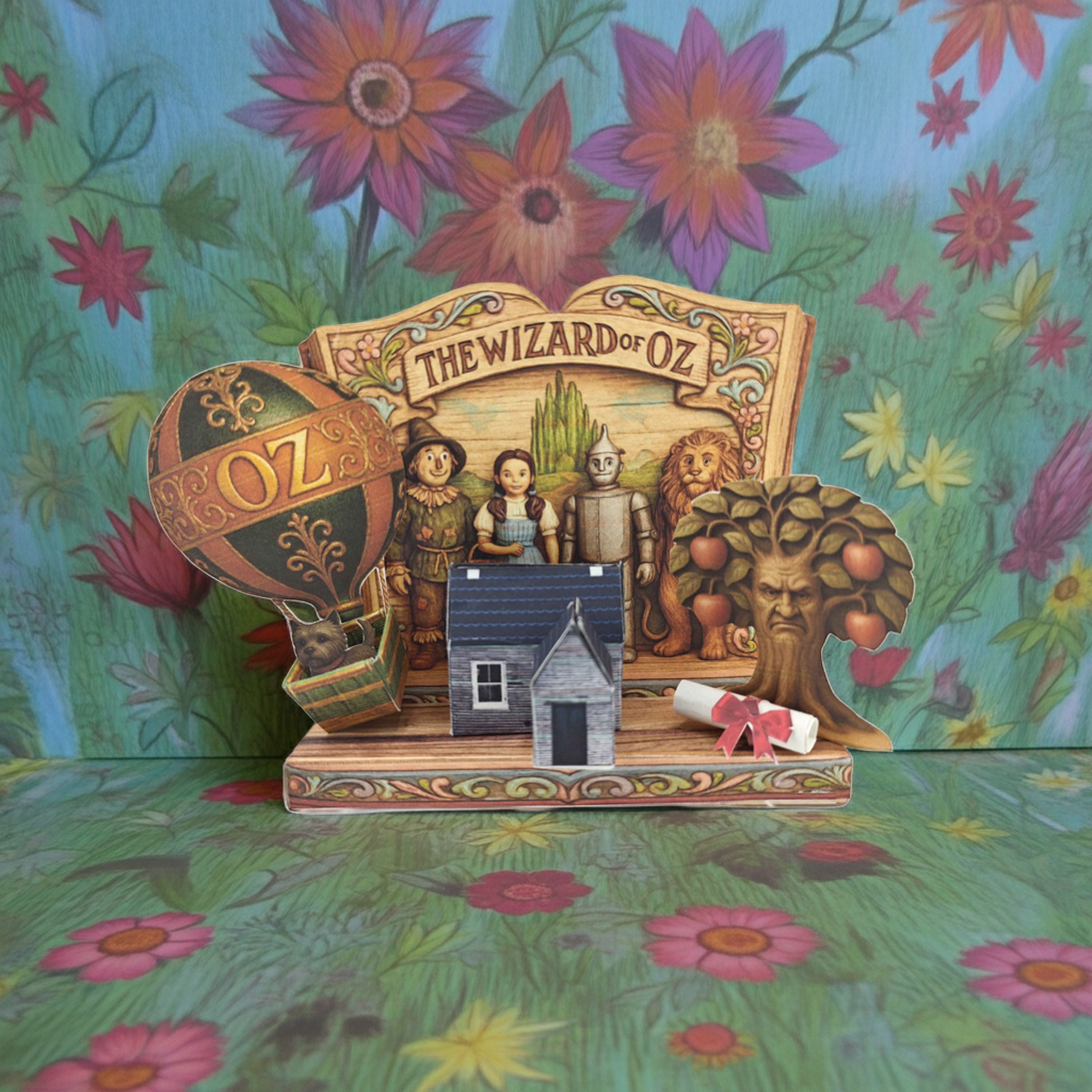 Wizard of Oz Miniature Scene: Printable DIY Papercraft Kit (Digital Download)