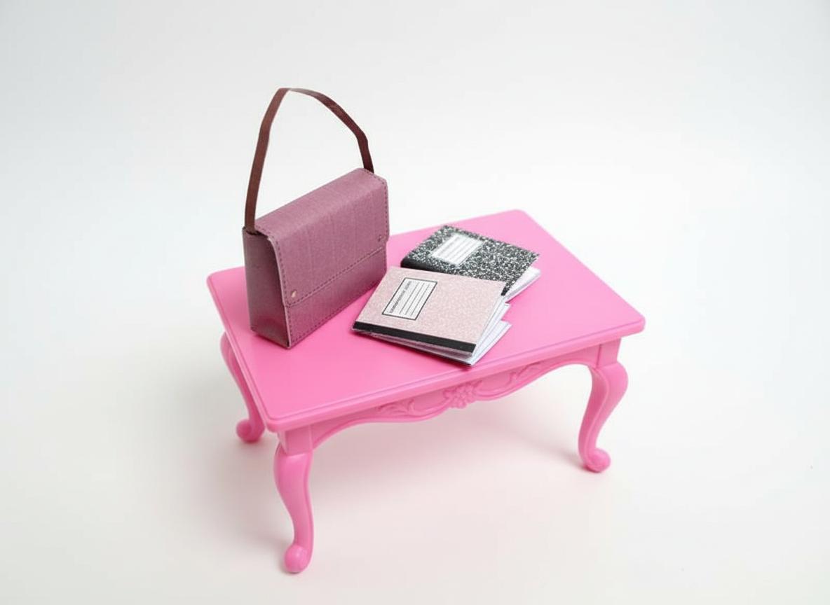 1:6 Back to School bag and notebook, DIY miniatures