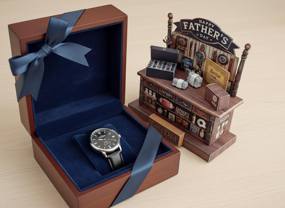 DIY Father’s Day Stand & Card Kit — Miniature Display for Showing Love to Dad