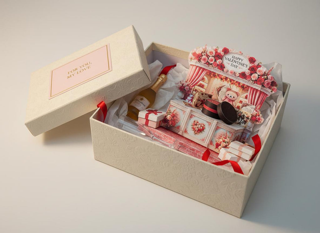 Valentine's Day Miniature Stand: DIY Printable Gift (PDF Pattern) bear  card