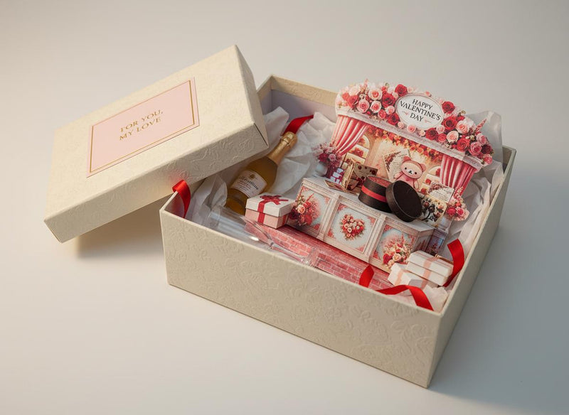 Valentine's Day Miniature Stand: DIY Printable Gift (PDF Pattern) bear  card