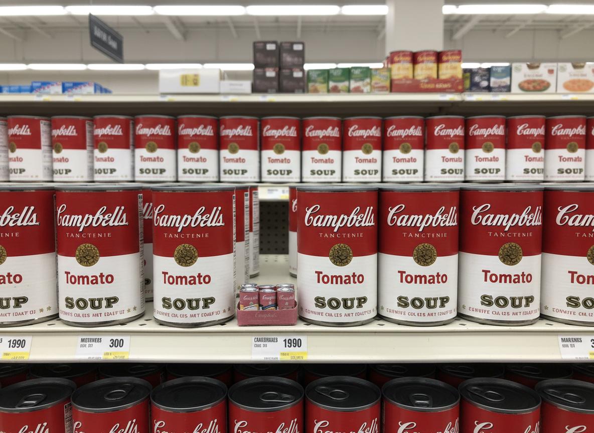 DIY Craft Template — 6 Soup Can Styles for 1:6 Doll Supermarket