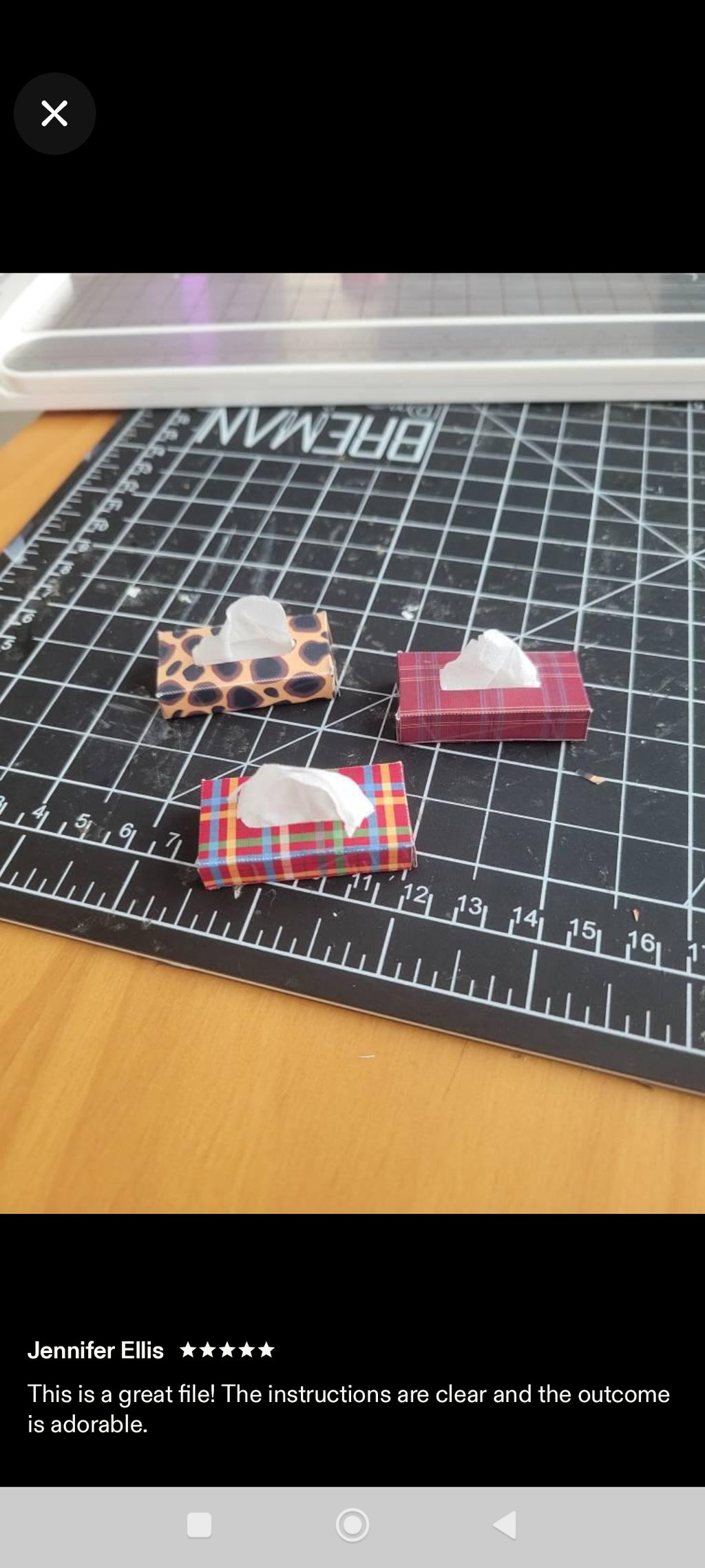 Miniature tool DIY mini Tissue box cleaning meal napkin kitchen  template cry Doll house Barbie 1:6 scale 6 piece