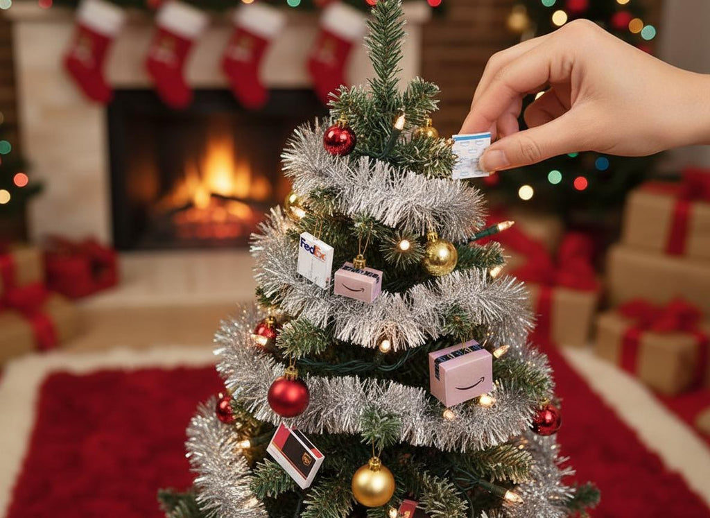 Miniature Delivery Box & Envelope Set — Amazon, UPS, FedEx Packages for Dollhouse 1:6 and 12 Scale, Gift or Ornament