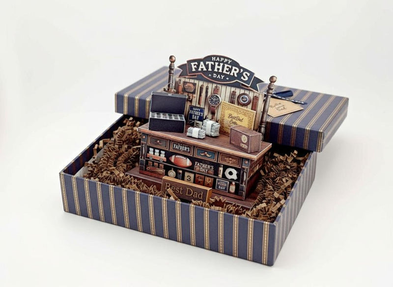 DIY Father’s Day Stand & Card Kit — Miniature Display for Showing Love to Dad