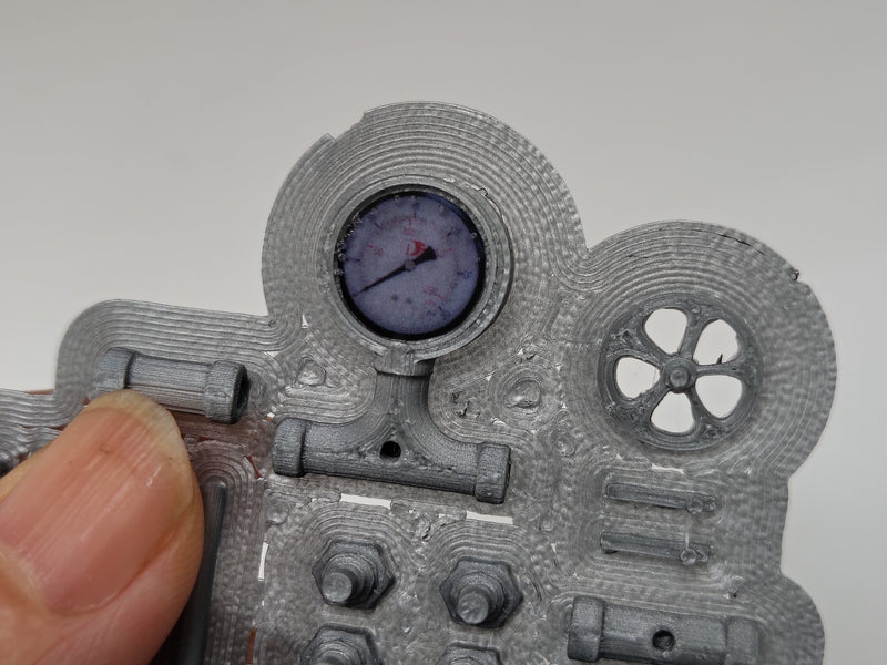 1:12 Scale Miniature Gas Pipe System Kit, (As Is Reason- Gas Meter Screen with Bubble)（Physical Product)