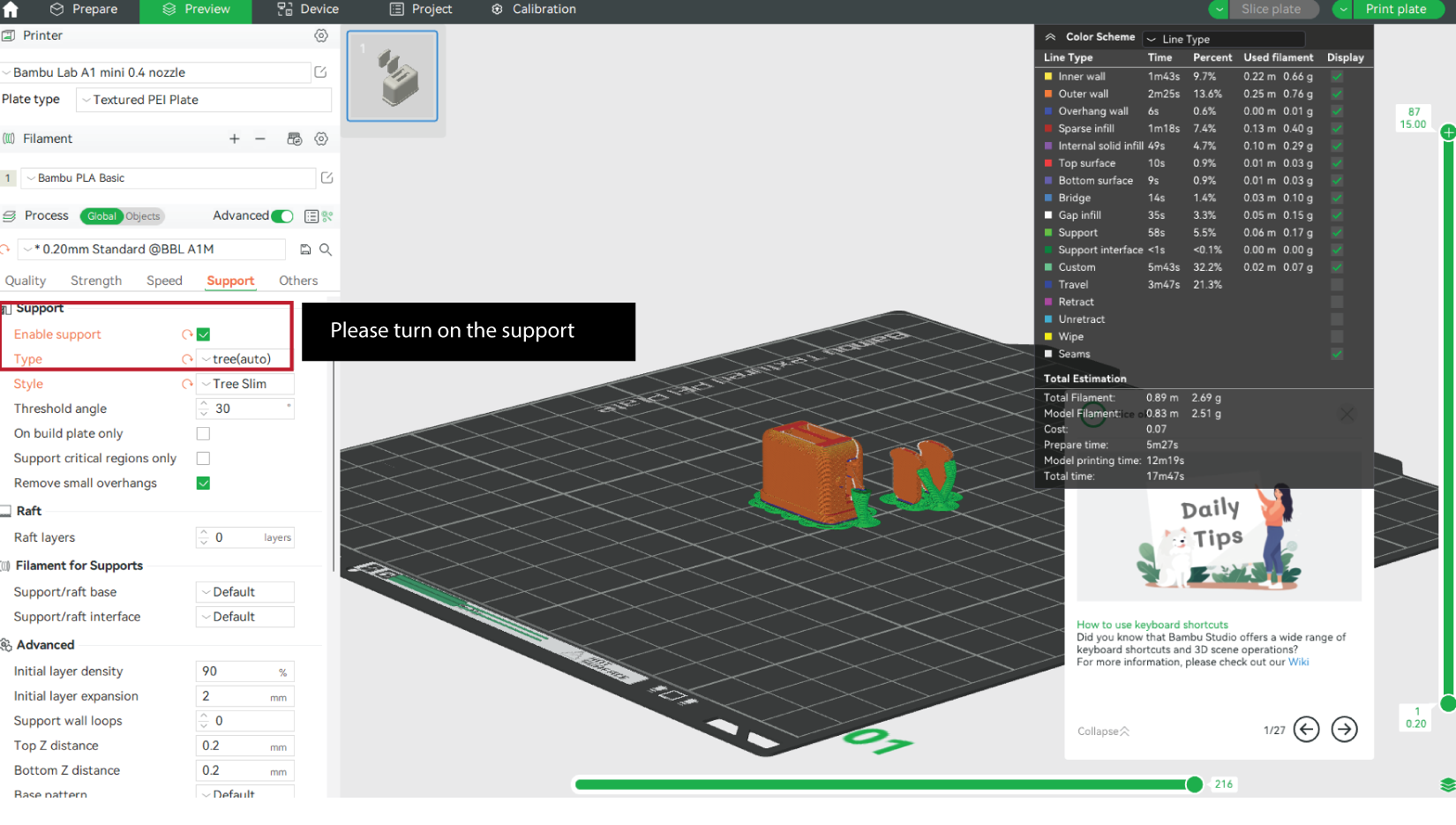 A 3D-printable STL file of a 1:12 scale miniature toaster, featuring detailed slots and buttons for a realistic dollhouse kitchen appliance
