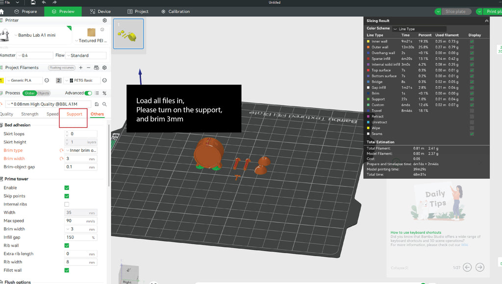 1:12 alarm clock for dollhouse, classic clock vintage style doll accessories stl file miniatures