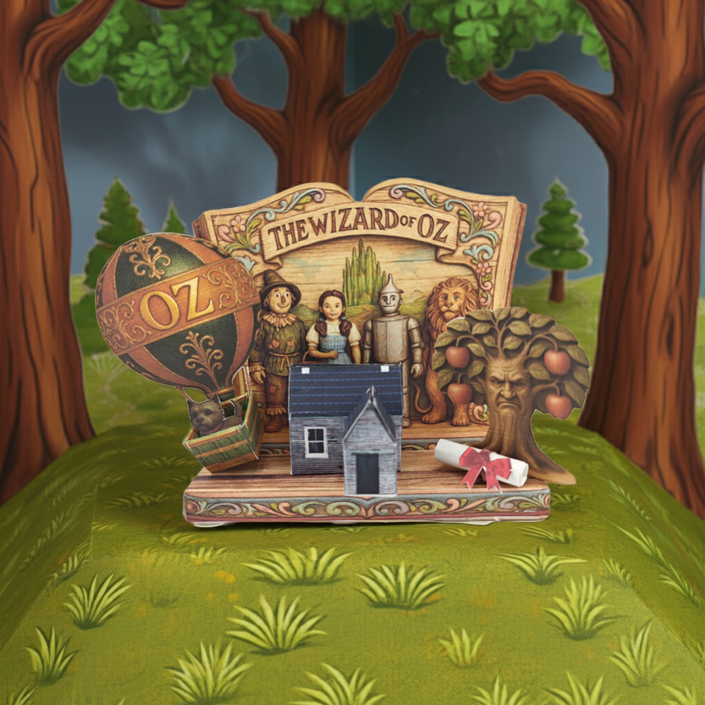 Wizard of Oz Miniature Scene: Printable DIY Papercraft Kit (Digital Download)